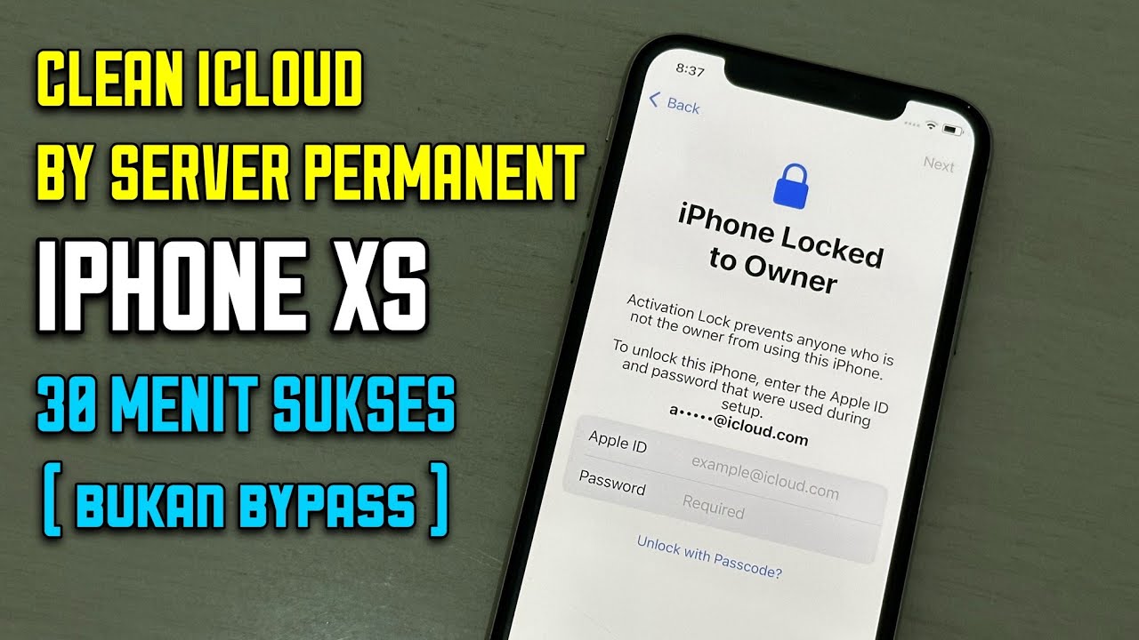 Clean icloud permanent iphone xs & xs max via server - Sukses dalam 30 menit