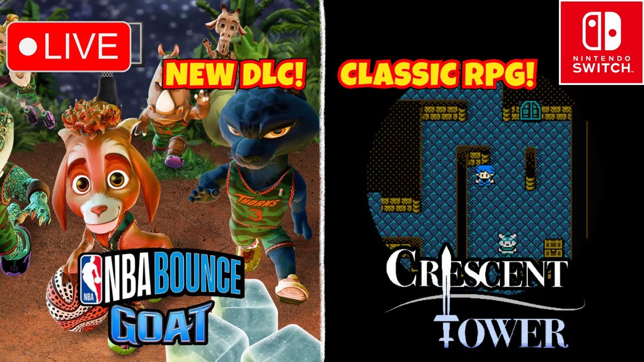 🔴Live - New NBA Bounce DLC & An Awesome Looking 8-Bit RPG! - Let's Play Some Nintendo Switch!