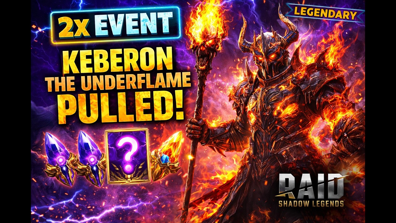 INSANE 2× Event Pull! Keberon the Underflame + MORE Legendaries | Raid Shadow Legends