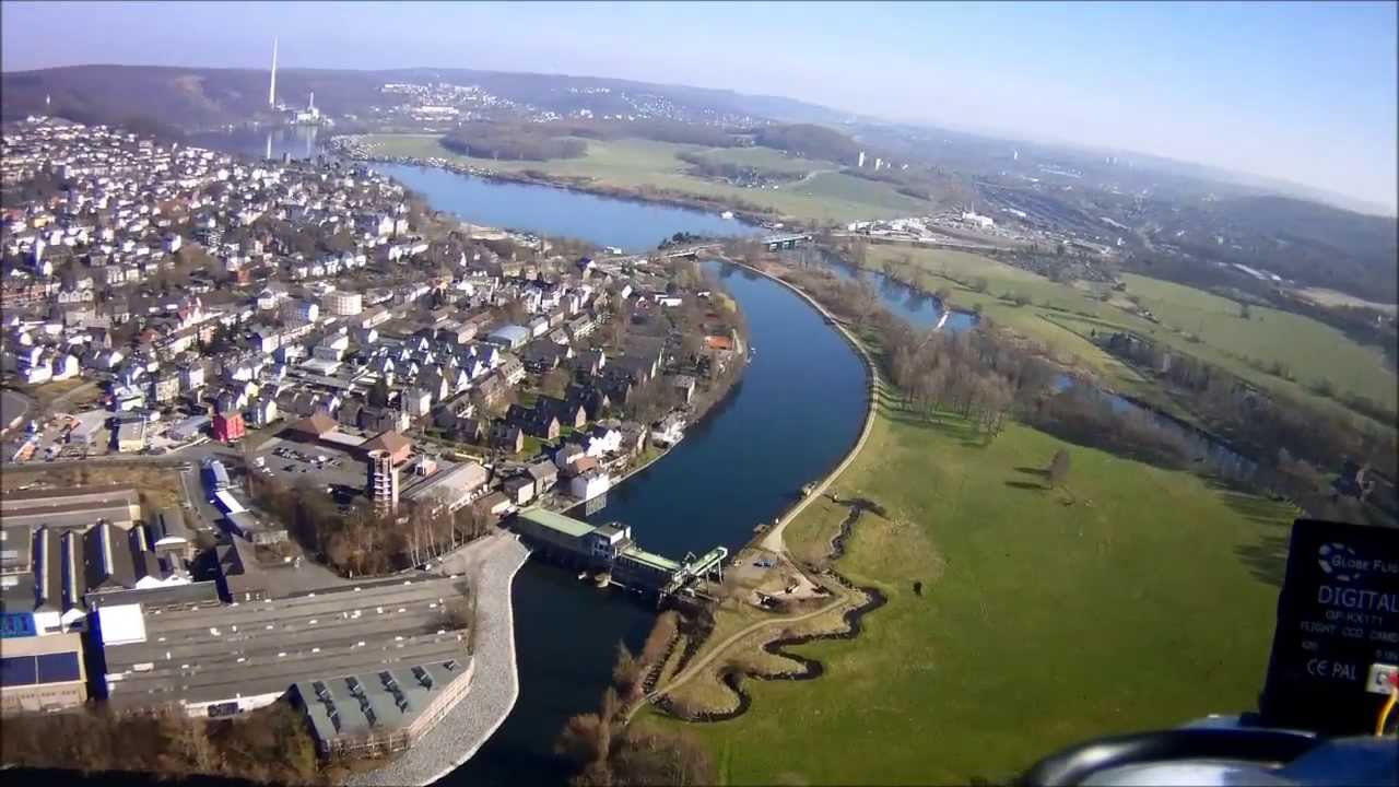 Flug &uuml;ber den Ruhrwiesen