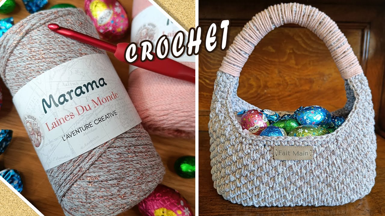 Crocheter un Panier pour P&acirc;ques -  Id&eacute;al pour les Chasseurs d&rsquo;&OElig;ufs ! 🥚🧶
