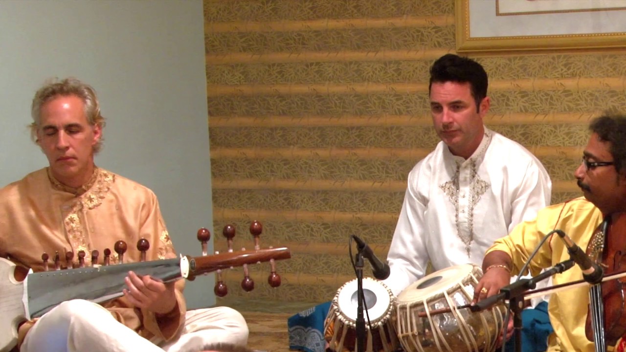 Stephen Day (Sarod). Indradeep Ghosh (Violin) & Javad Bhutah (Tablas) play Raag Kirvani Jugalbandi