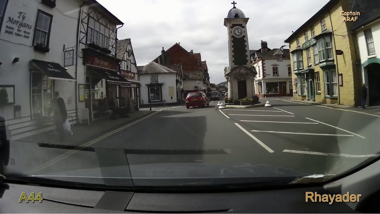 Scenic car ride from Much Wenlock to Devil's Bridge in Mid Wales