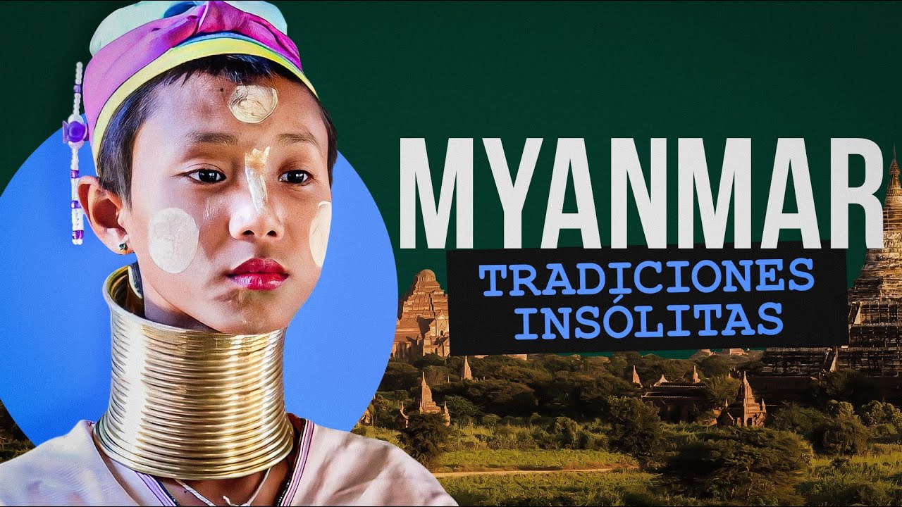 Bellezas de la selva: tatuajes en la cara y cuellos largos. Chicas y personas de Myanmar. Birmania.