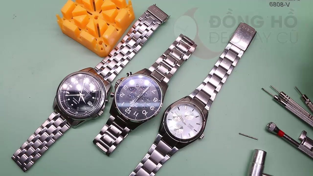 Hướng dẫn cắt mắt dây kim loại đồng hồ casio, seiko, tissot