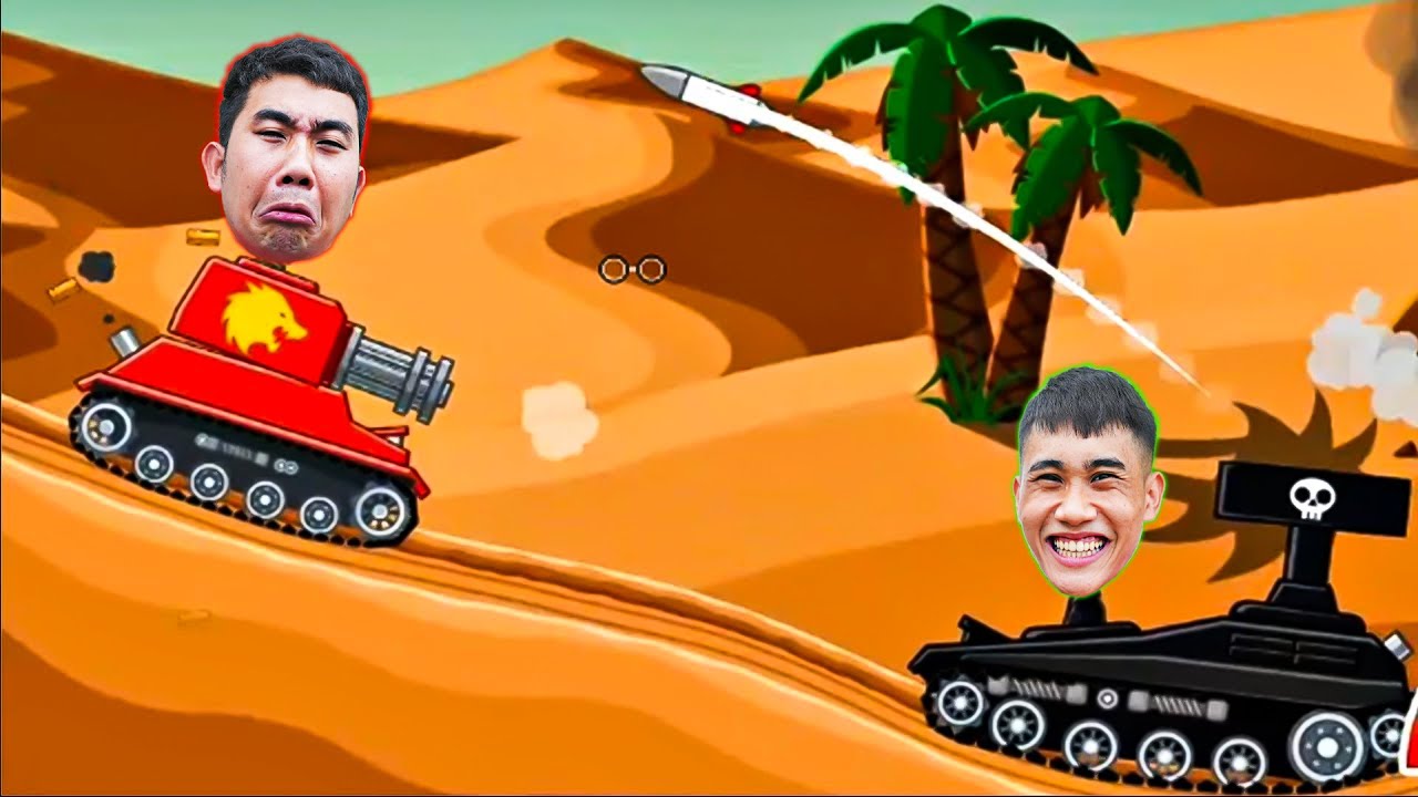 Quân Híp Với Bita Thử Thách Thi Đấu Bắn Xe Tăng Trong Game Tank Stars
