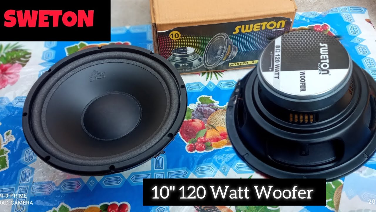 Sweton 10 inch 120watt Woofer || best 10 inch woofer in india||powerful woofer sweton