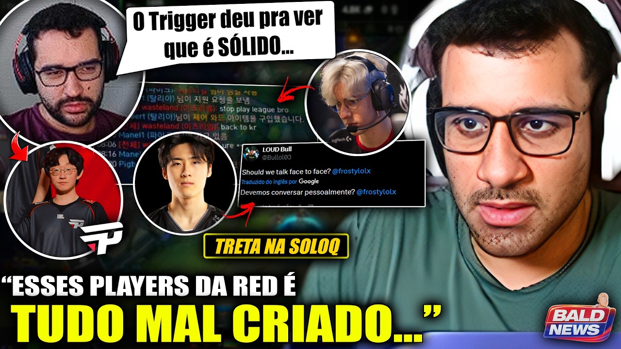 TRETA! Absolutt comenta TRETA entre Bull e Frosty! Takeshi classifica COREANOS no CBLOL