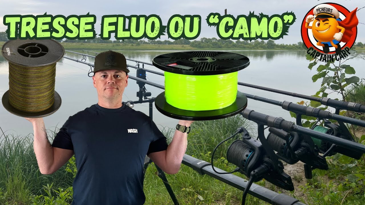 Tresse fluo VS discrète: les carpes voient-elles la différence