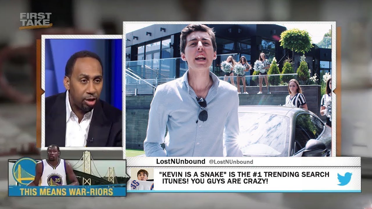 ESPN REACTS TO MY KEVIN DURANT MUSIC VIDEO!!