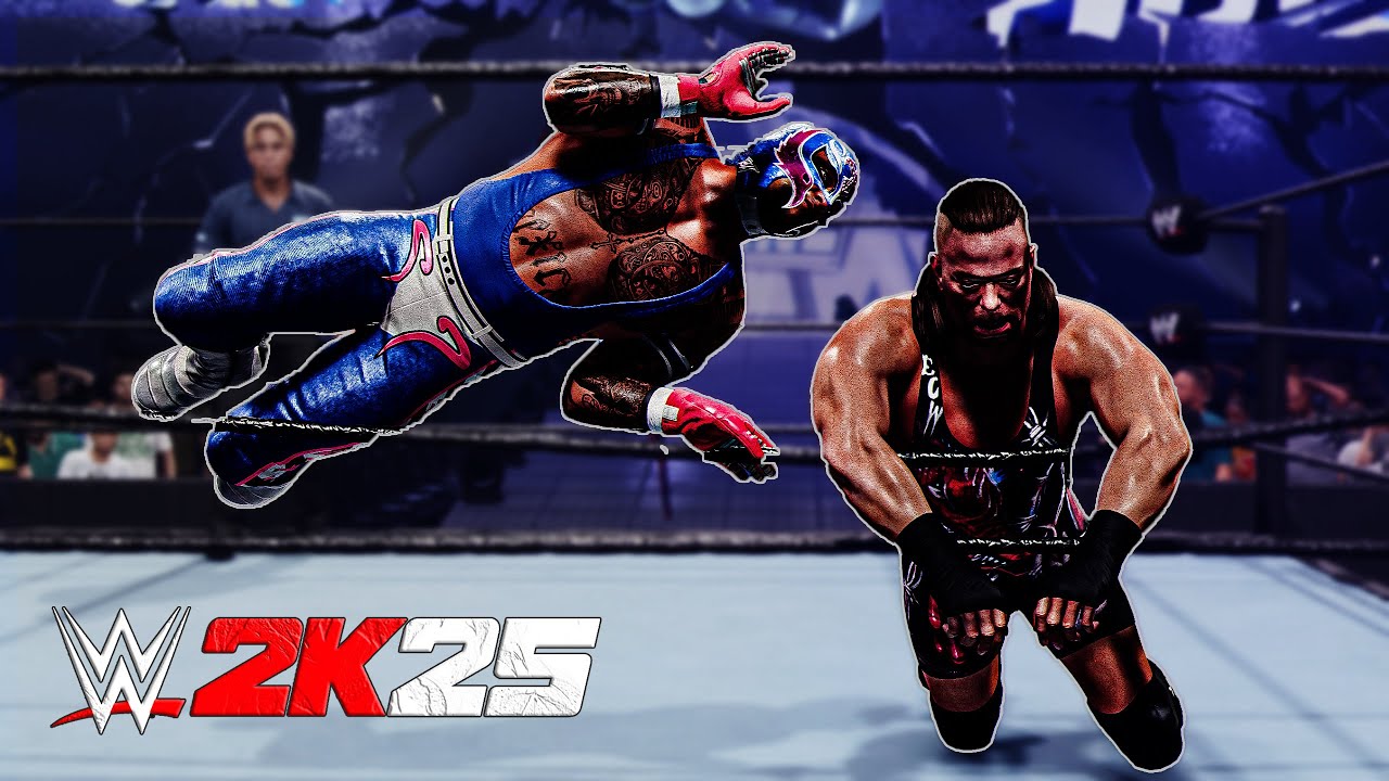 WWE 2K25 - REY MYSTERIO VS ROB VAN DAM One on One Match Gameplay