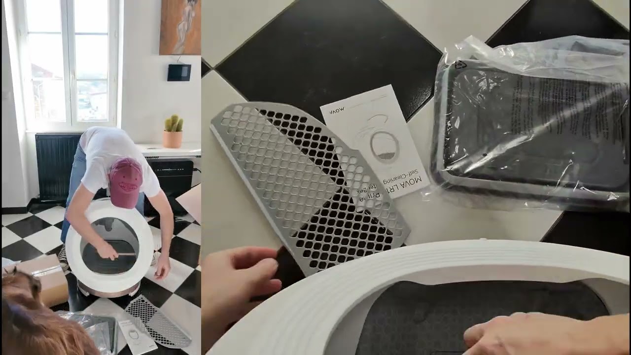Mon chat teste la litière automatique MOVA LR10 Prime White