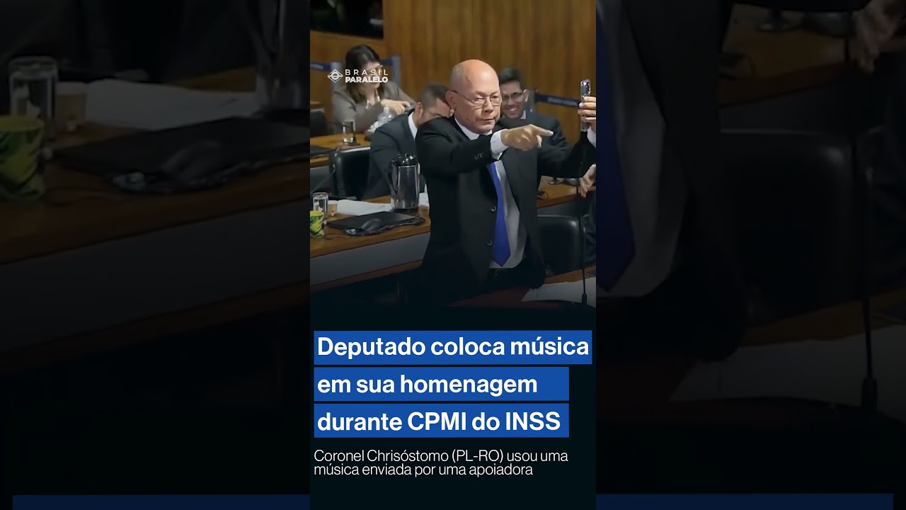 Deputado coloca m&uacute;sica em sua homenagem durante CPMI do INSS