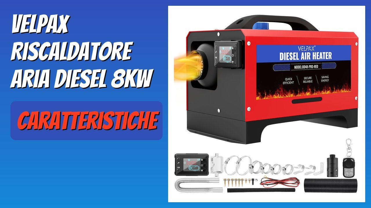 RECENSIONE (2026) : VELPAX Riscaldatore Aria Diesel 8KW. DETTAGLI