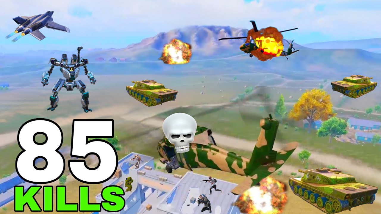 85 Kills! Base War💥 | M202 vs Helicopters & Tanks ☠️