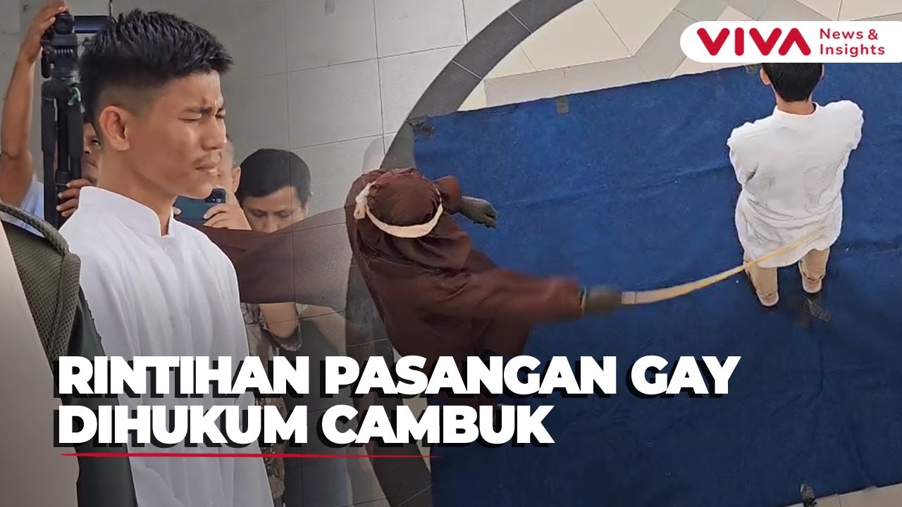 Nyaris Tumbang! Pasangan Gay Tuai Hukuman Cambuk di Aceh