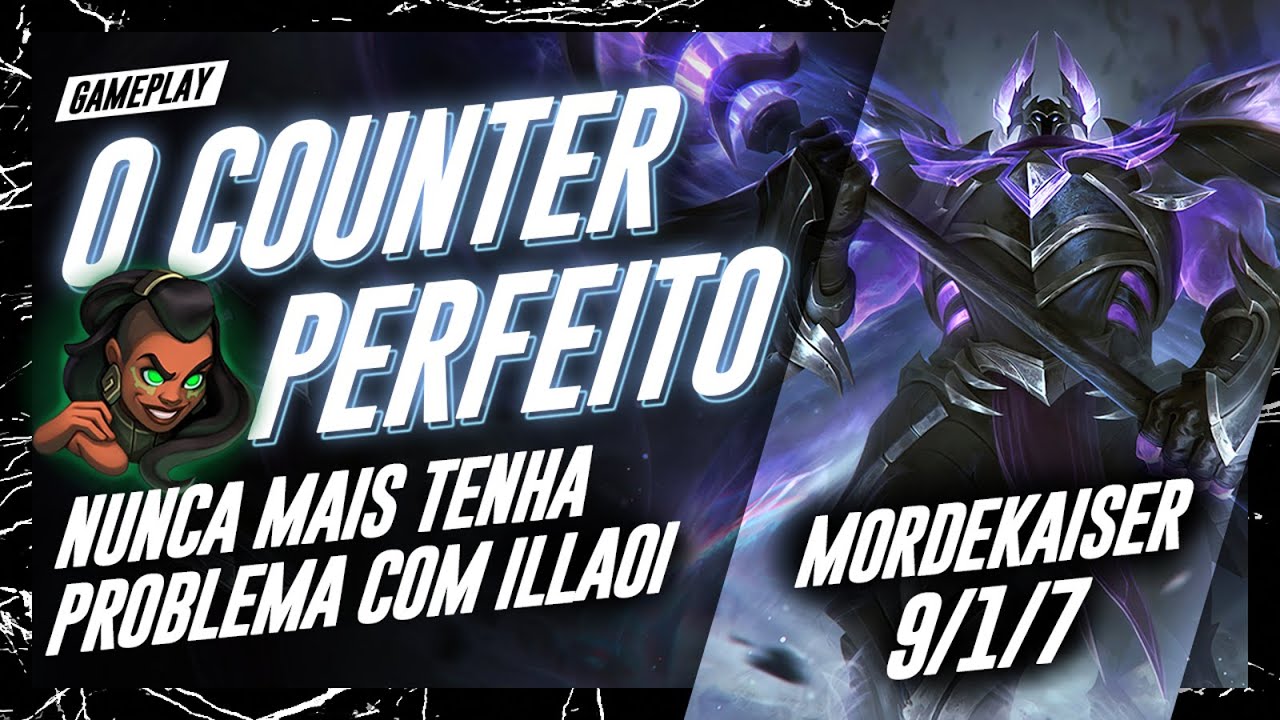 STOMPANDO MONO ILLAOI NO MESTRE | GAMEPLAY EXPLICATIVA DE MORDEKAISER