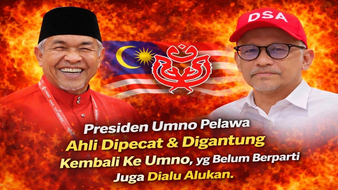 Presiden Umno pelawa ahli dipecat & digantung kembali  ke Umno, yg belum berparti juga dialu alukan