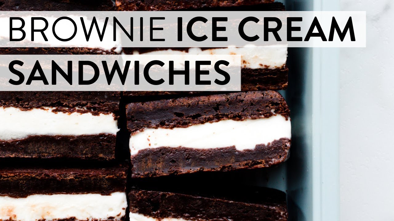 Brownie Ice Cream Sandwiches | Sally's Baking