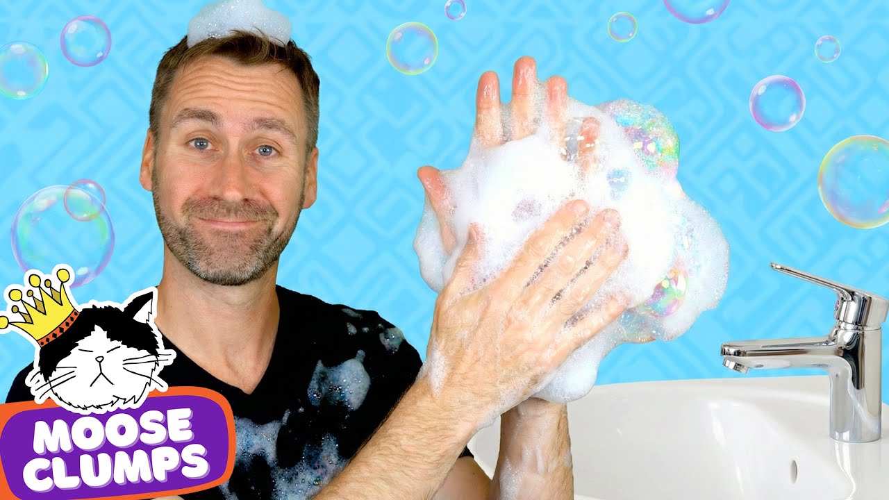 💦 Wash Your Hands Song! | Mooseclumps | Learning Videos and Songs for Kids