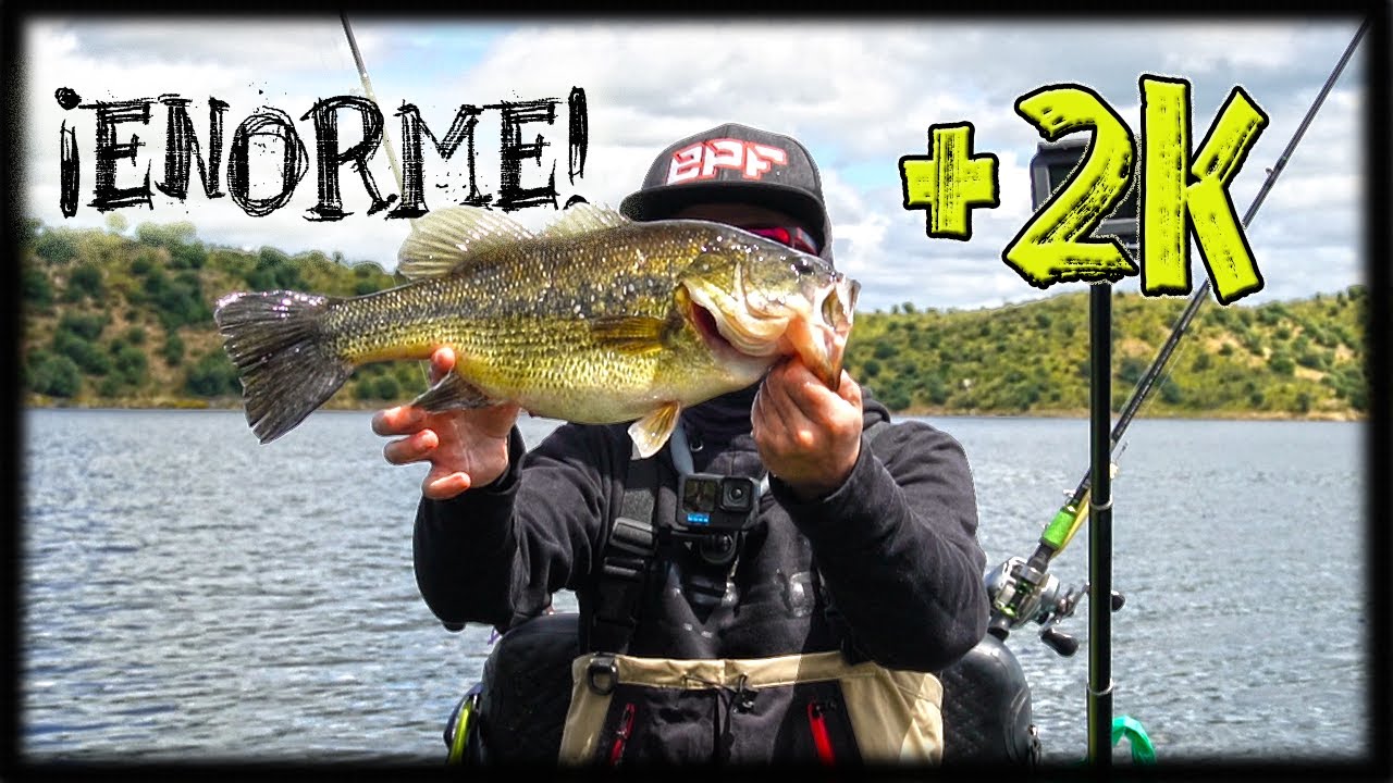 ¡+2k! ENORME BLACK BASS con hilo del 0,18 mm de FLUOROCARBONO. |ElPOPPERfisher |Salida 64