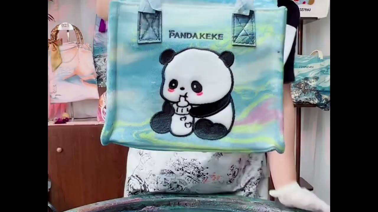 DIY Water Fluid Painting on Reusable Bags  Eco Friendly Craft