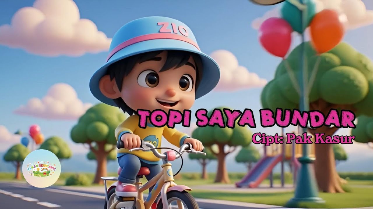 TOPI SAYA BUNDAR 🌟 🎶 #topisayabundar #laguanak #animasianak