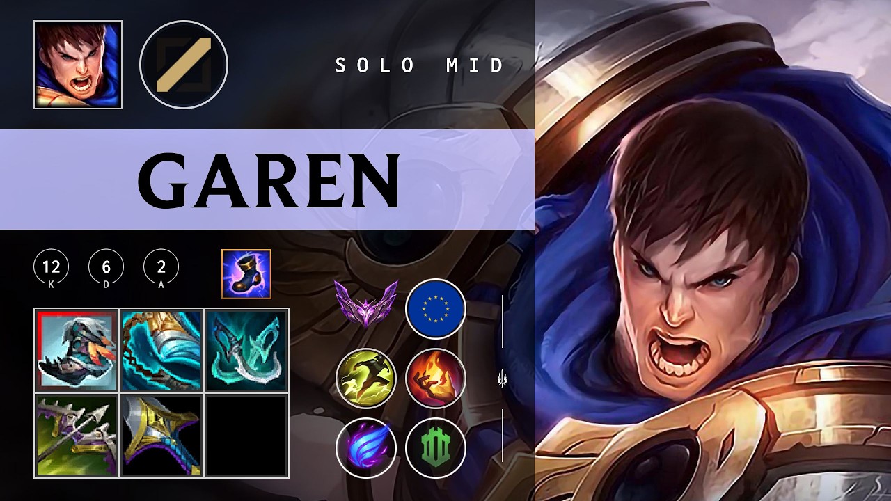 Garen Mid vs Ahri - EUW Master Patch 26.04
