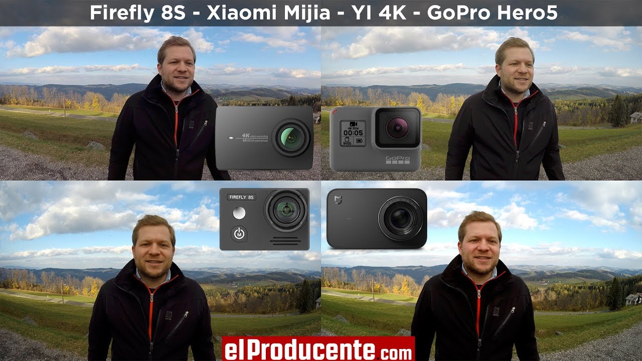 Xiaomi Mijia - YI 4K - Firefly 8S - GoPro Hero5 - Сравнительный обзор