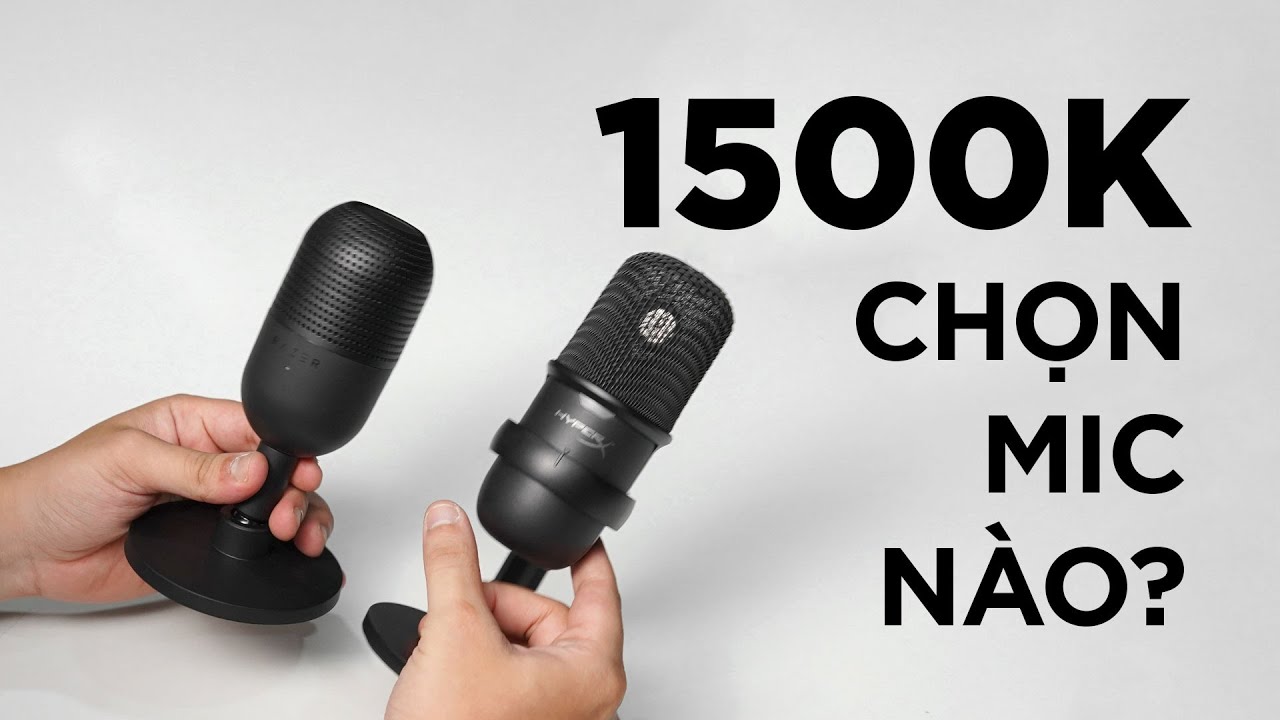 1 CỦ 5 CHỌN MIC NÀO TỐT NHẤT? Razer Seiren V3 Mini vs HyperX Solocast
