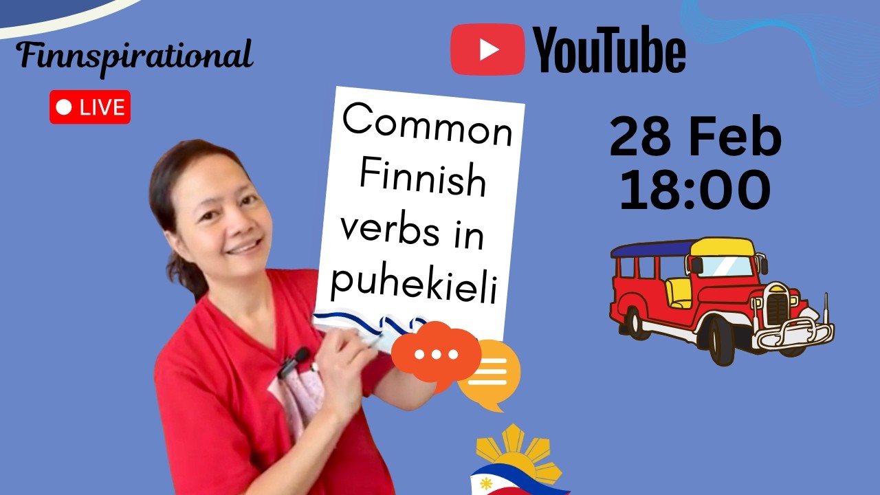 Common Finnish verbs in puhekieli #learnfinnish