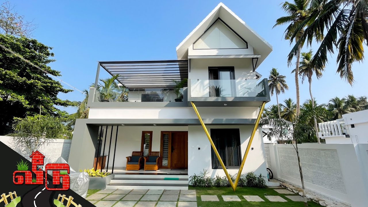 46 லட்சத்தில் அழகான 4BHK Duplex வீடு l Colonial Style House with Courtyard and Landscape | Veedu 356