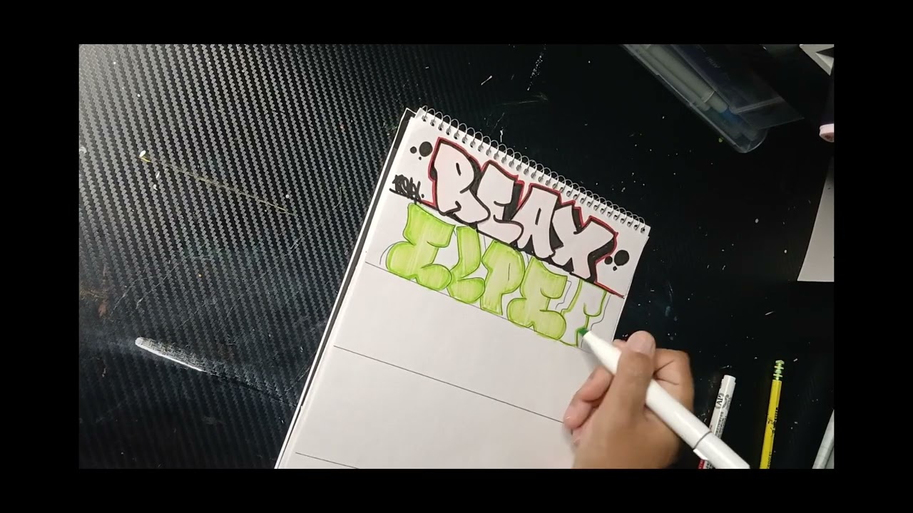Christmas vlog miss day 21 graffiti name request drawing 