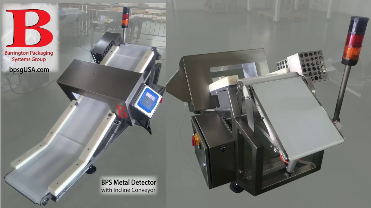 Metal Detector with Incline Conveyor Barrington Packaging