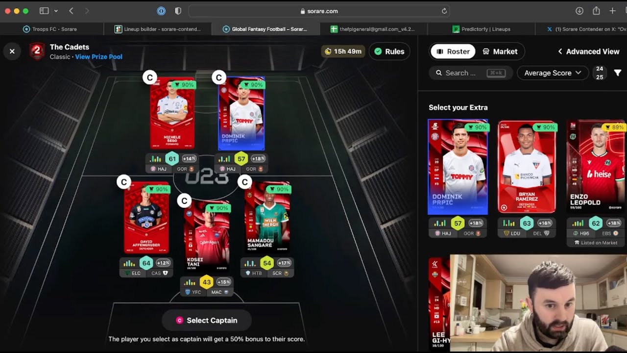 How I Build My Sorare Lineups