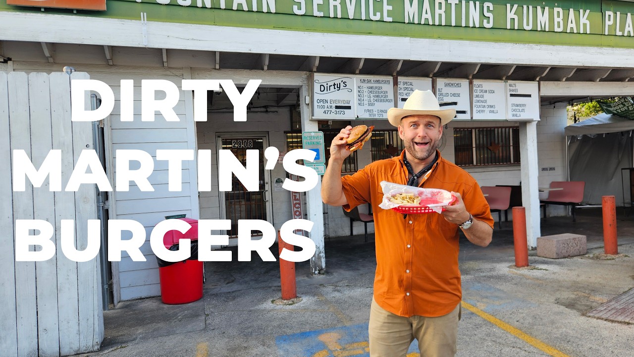 Dirty Martin's 🍔 - Oldest BURGER joint in Austin!