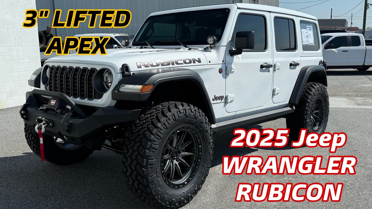 2025 Akins Jeep Wrangler RUBICON APEX 3” LIFTED on 37s