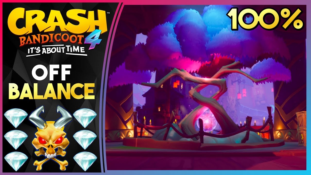 OFF-BALANCE - ALL GEMS! N. SANELY PERFECT RELIC! - Crash Bandicoot 4: It's About Time 100%