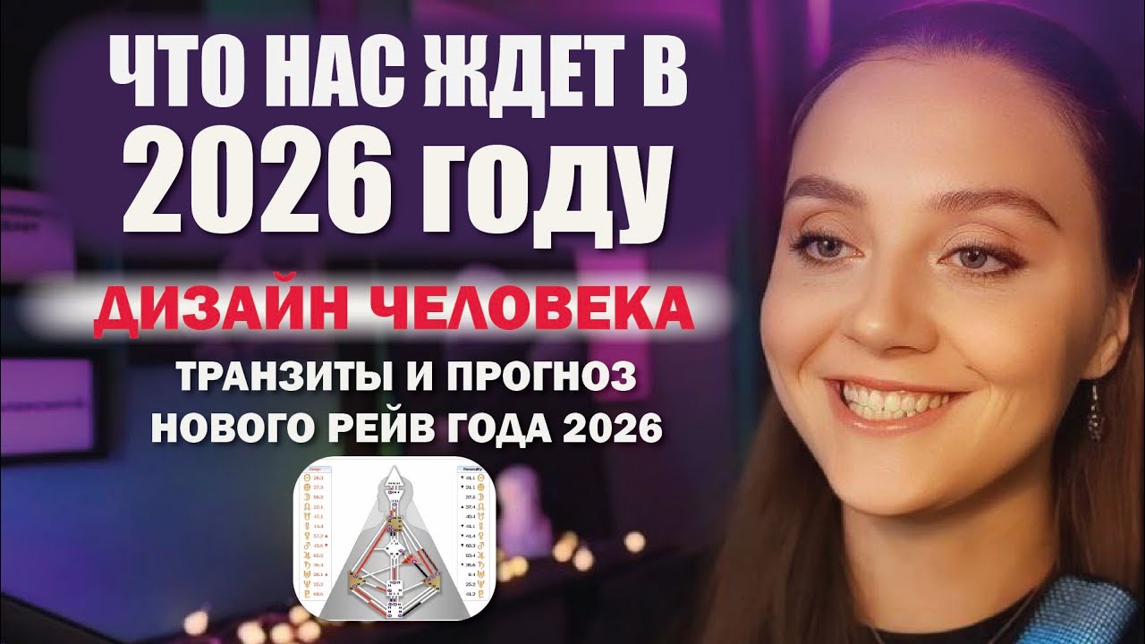 Прогноз транзита Нового Рейв года 2026 + какие бывают транзиты. Дизайн Человека