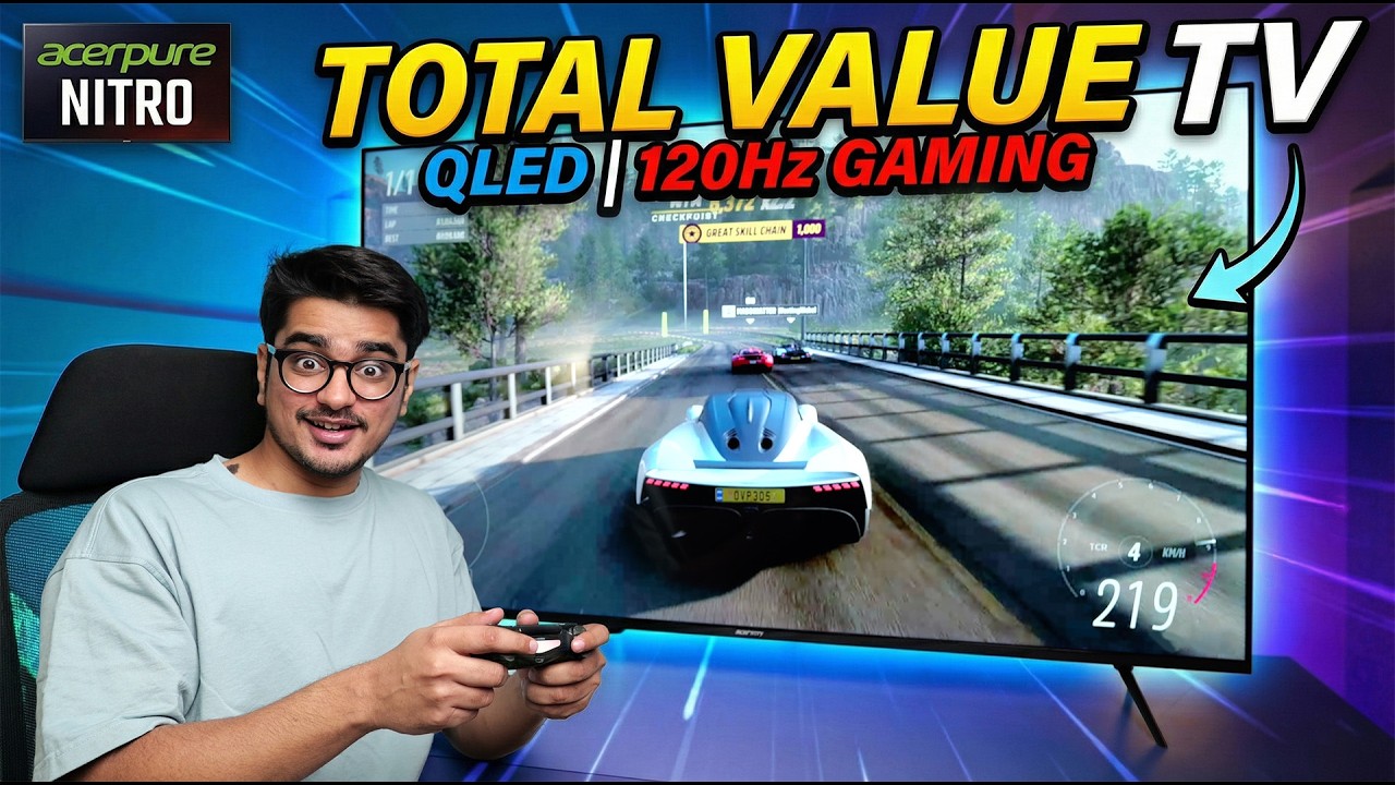 Лучший бюджетный игровой телевизор! Обзор Acerpure Nitro 65-дюймового 4K QLED 120 Гц Smart TV!