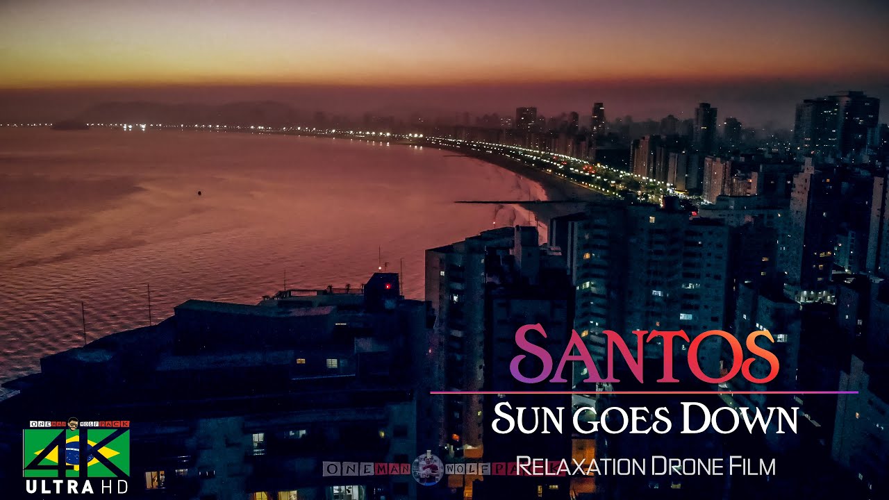 【4K】Sunset in Santos from Above - BRAZIL 2020 | Cinematic Wolf Aerial&trade; Drone Film