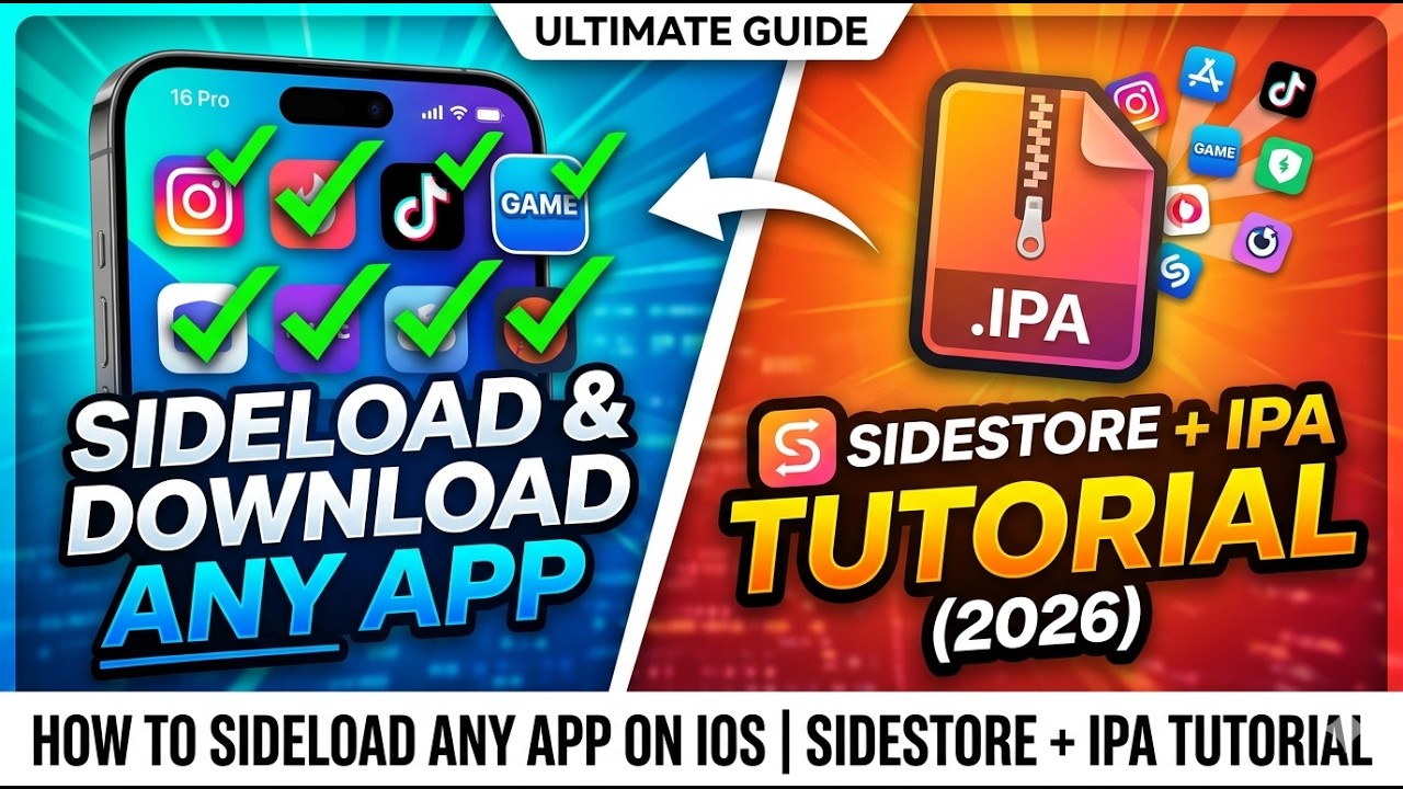 How to Sideload ( Download ) ANY App on iOS  | SideStore + IPA Tutorial