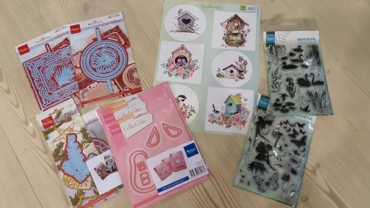 Uitpakken Marianne Design, Kaisercraft, Papermania en meer