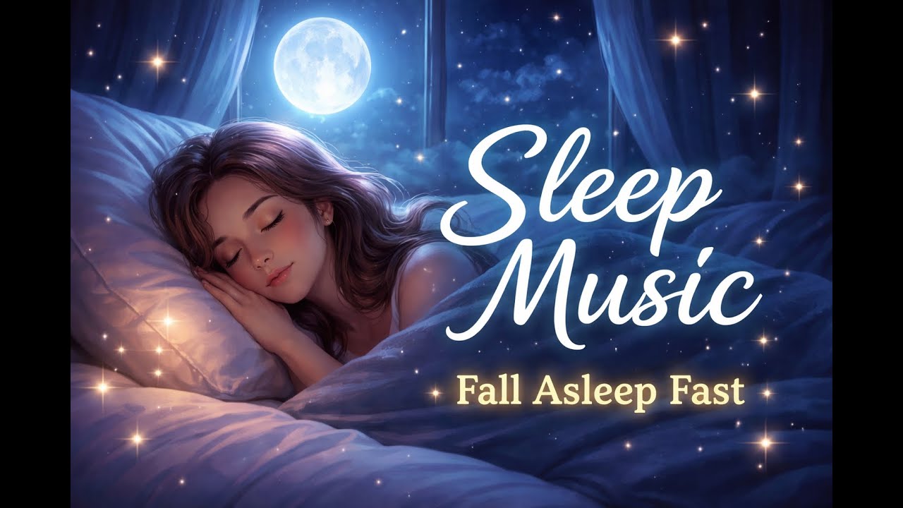 Fall Asleep Fast 🌙 Deep Sleep Music with Moonlight | Relaxing Sleep Sounds