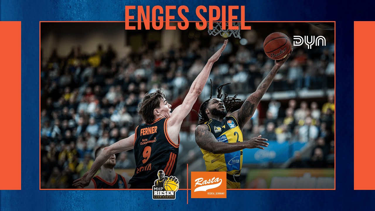 Highlights: MHP RIESEN Ludwigsburg - Rasta Vechta (Saison 2025/26) easyCredit BBL | Dyn