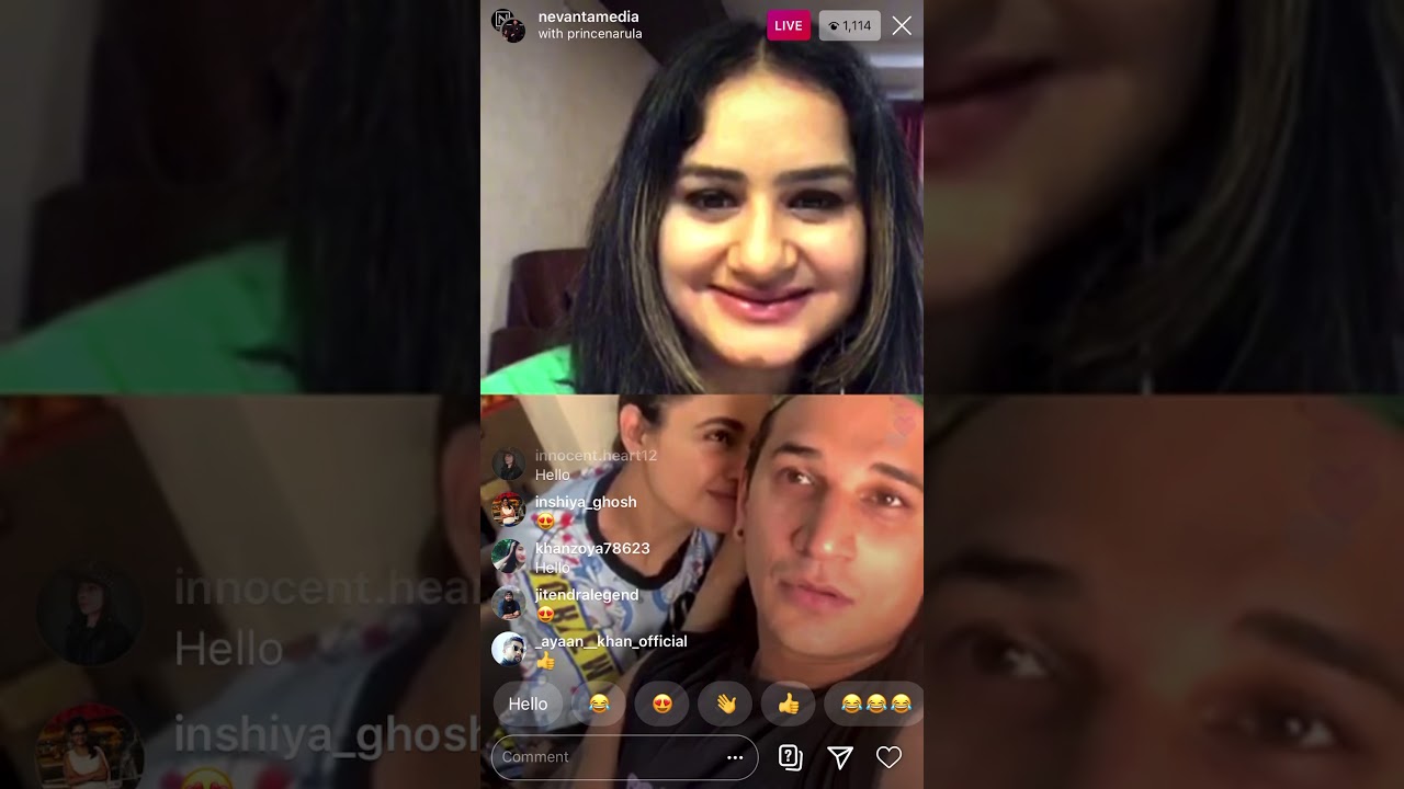 Prince Narula plays This or that and kisses Yuvika live
