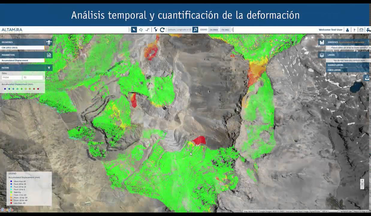 Tecnología satelital InSAR al servicio de la minería