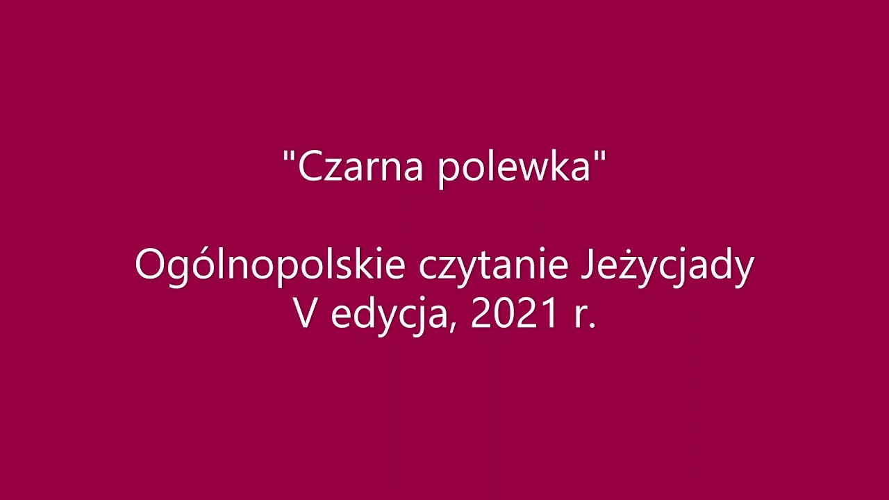 Czarna polewka (fragment). V Jeżycjada. Czytamy Małgorzatę Musierowicz