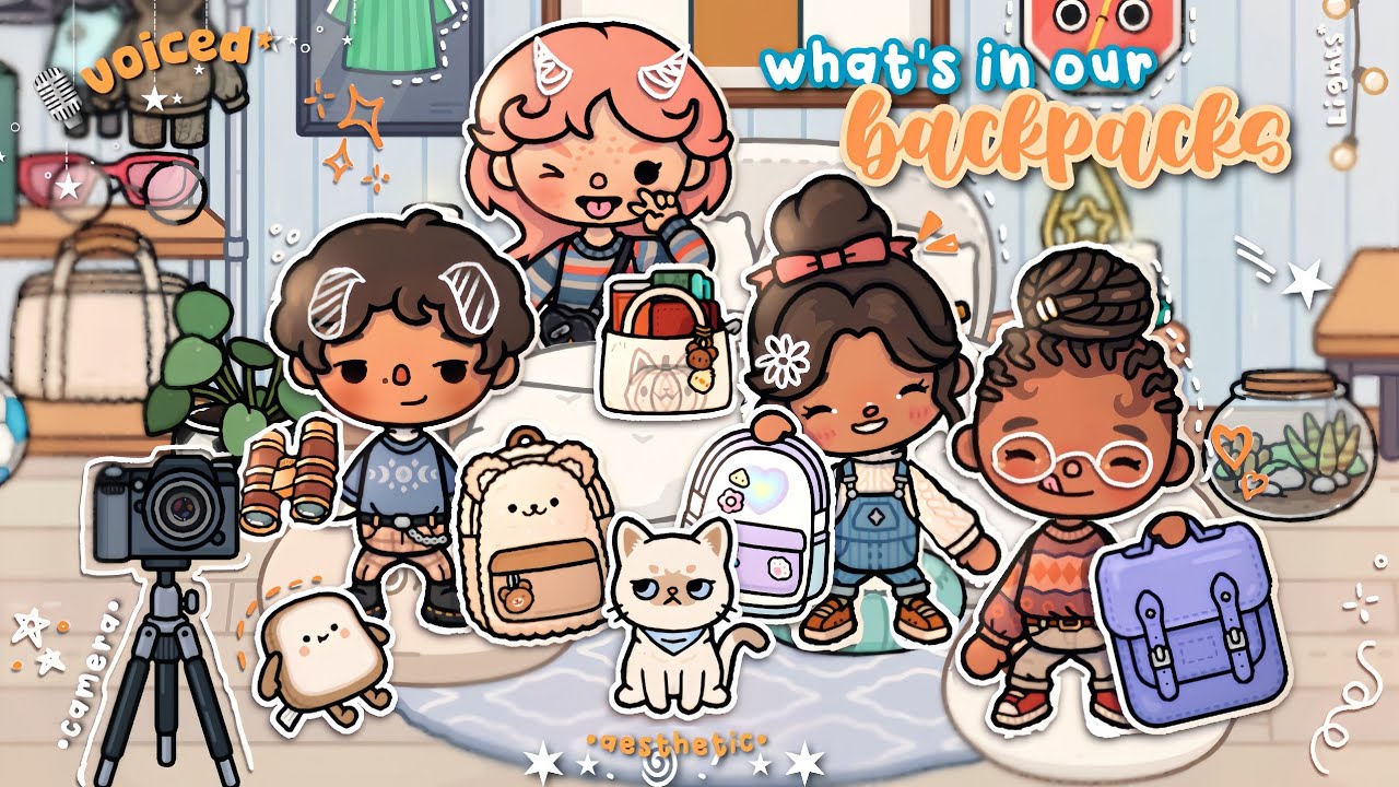 *ЗАБАВНО* Что в наших РЮКЗАКАХ 🎒ᯓ★ ||Tocaboca* ੈ✩‧₊˚||озвучено🎙