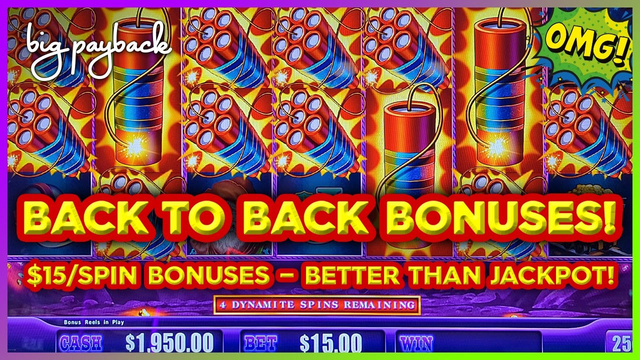 $15/Spin → ENHANCED BONUS → BETTER THAN JACKPOT on Eureka Treasure Train Slots!